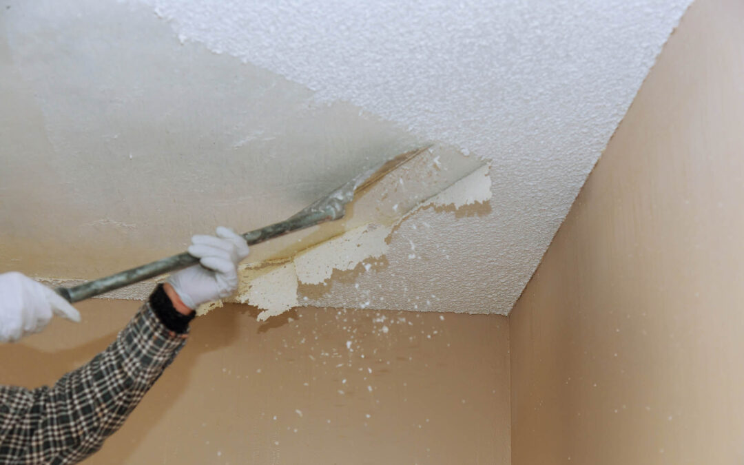 how to remove a popcorn ceiling